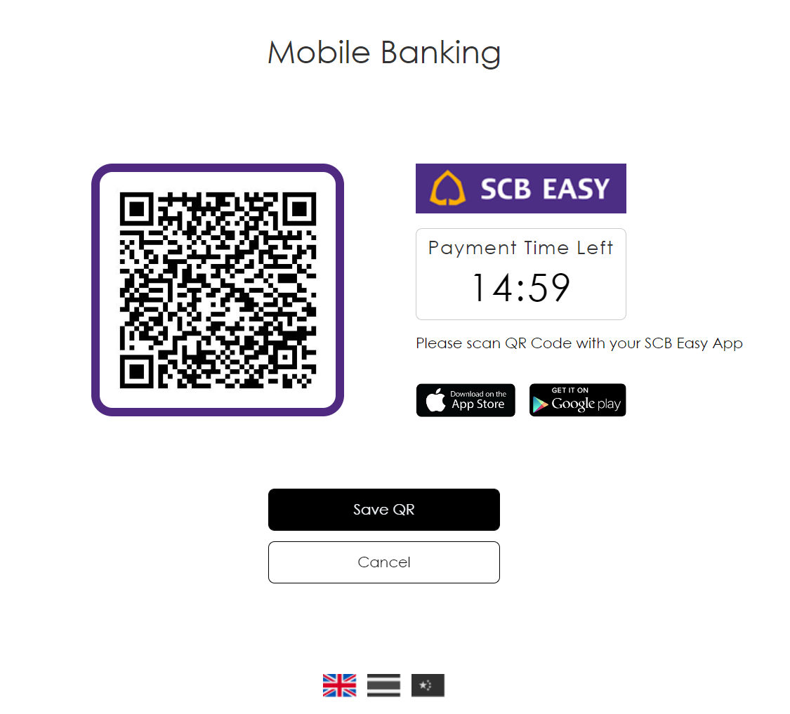 SCB Easy scan code
